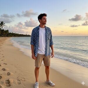 Vintage Utopia Silk Shirt - 1980s Geometric Print Button Down - Size XL